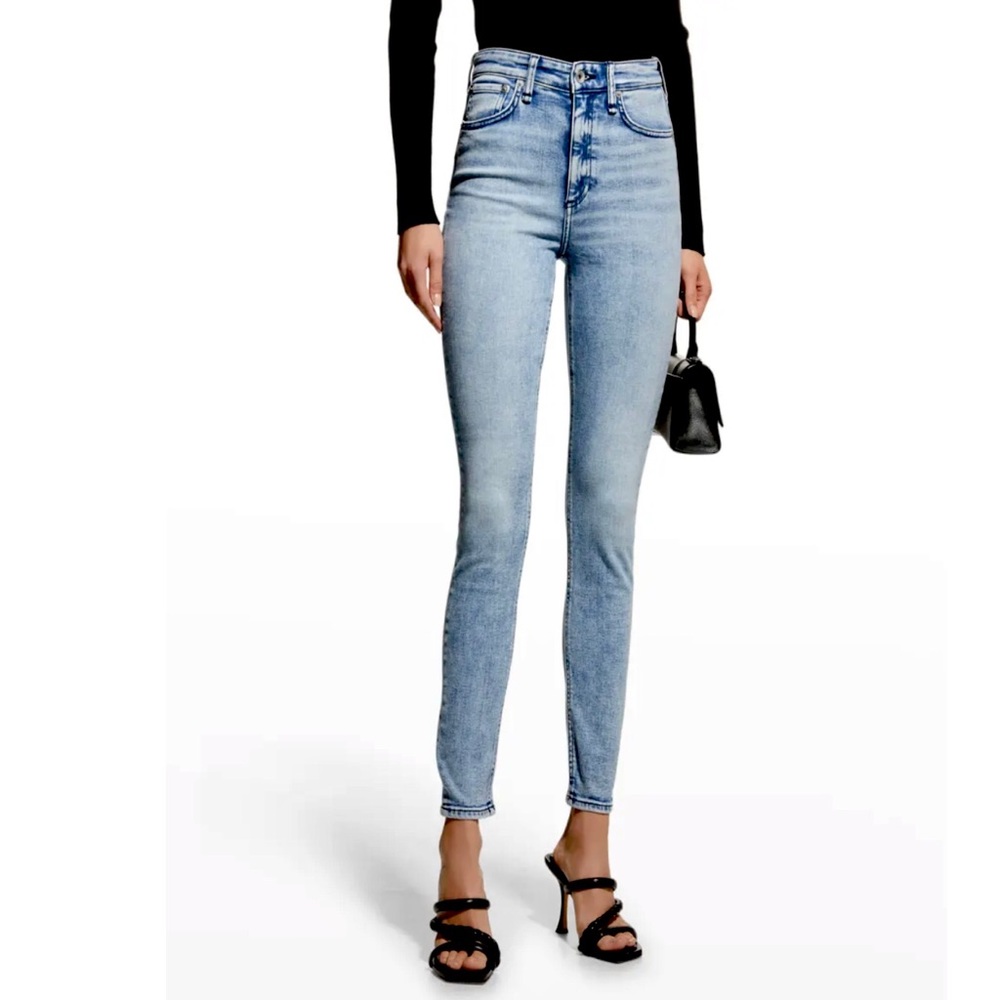 rag & bone Light Blue High-Rise Skinny Jeans